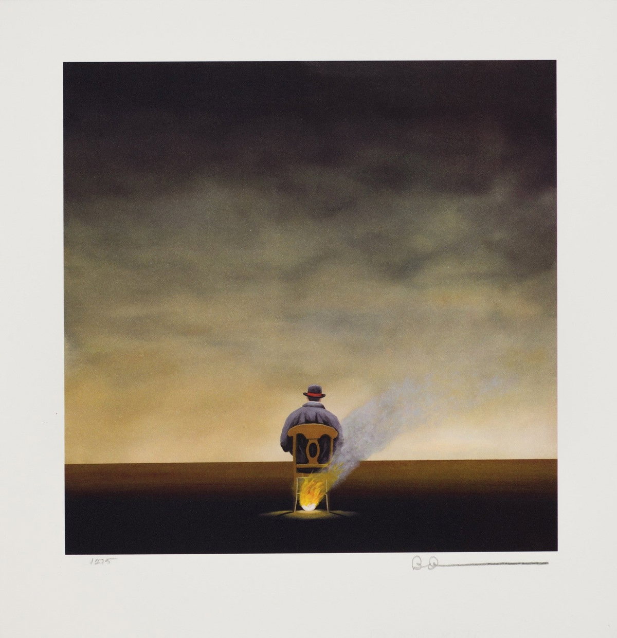 The Hot Seat, 2007 by Robert Deyber — hand-signed lithograph