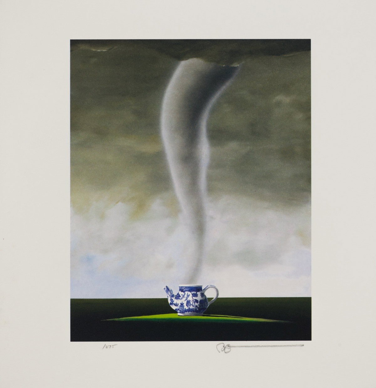 Tempest in a Teapot, 2007 by Robert Deyber — hand-signed lithograph