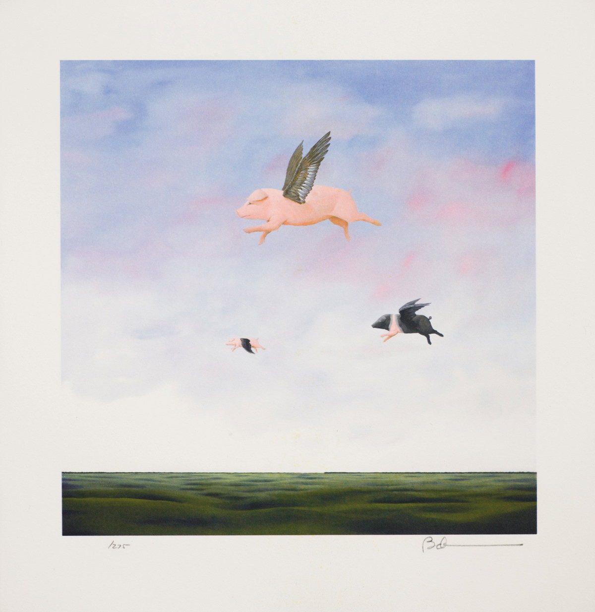 When Pigs Fly, 2007 by Robert Deyber — hand-signed lithograph