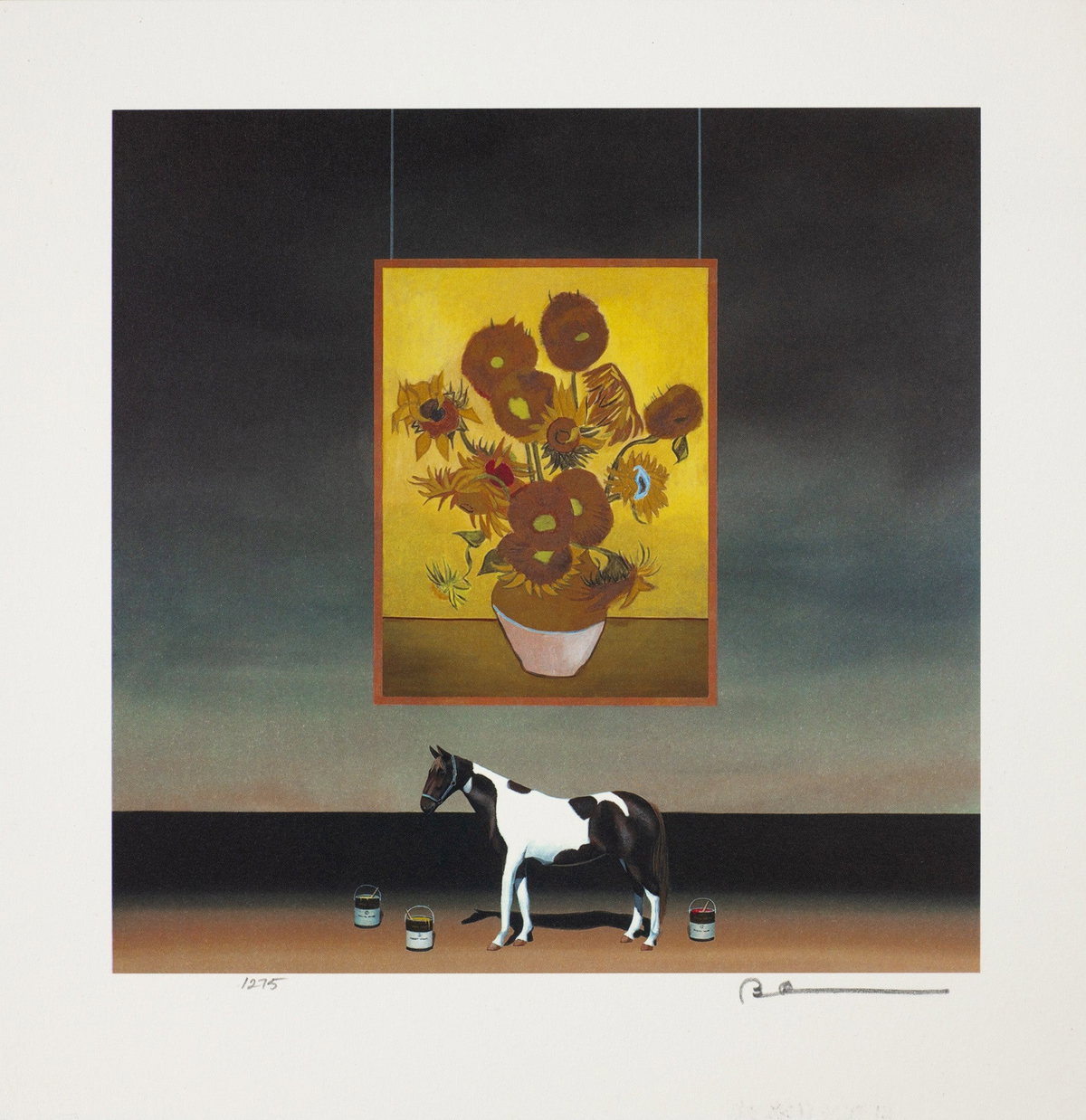 The Paint Horse: Van Gogh, 2009 by Robert Deyber — hand-signed lithograph