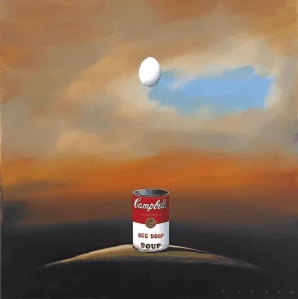 Egg Drop Soup by Robert Deyber — hand-crafted stone lithograph