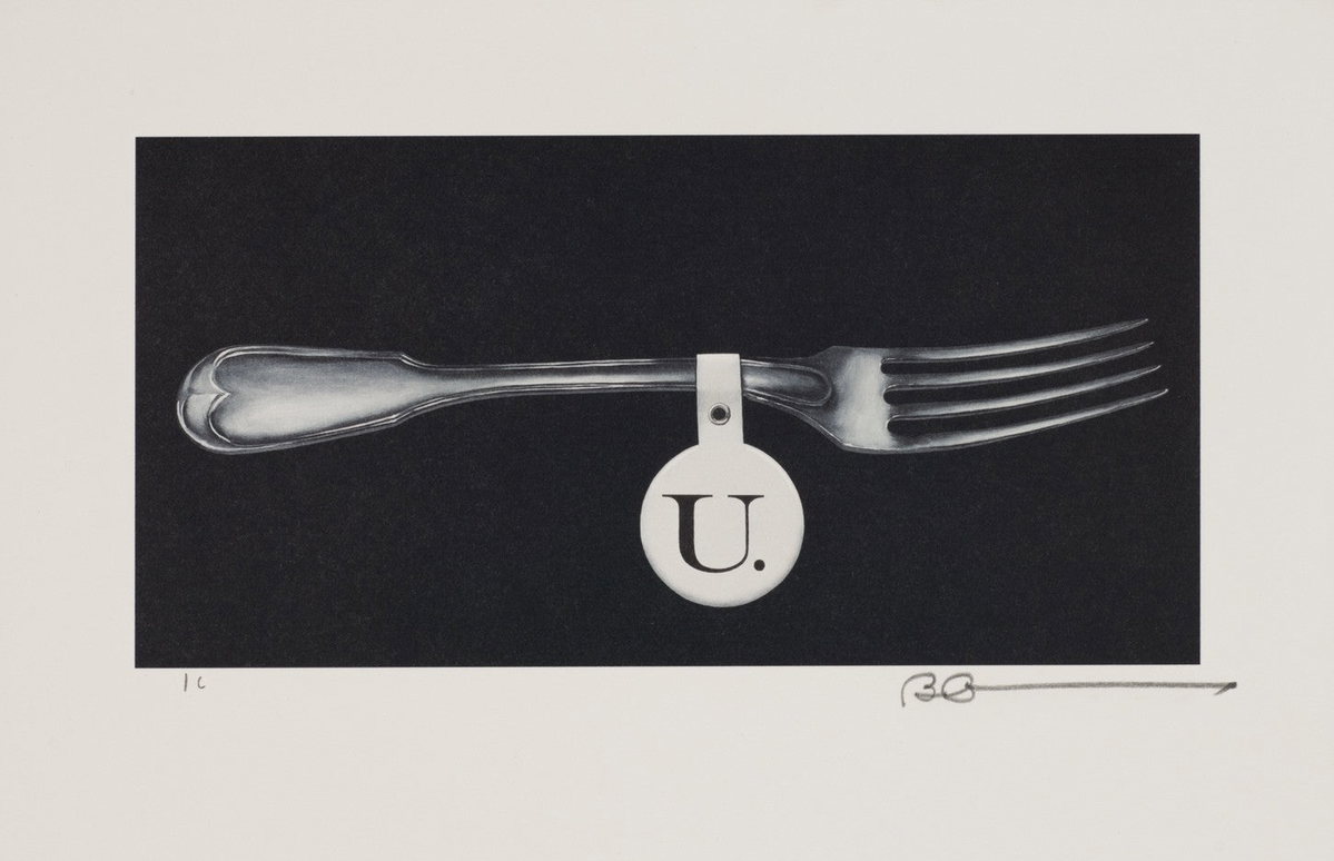 Fork U, 2010 by Robert Deyber — hand-signed lithograph
