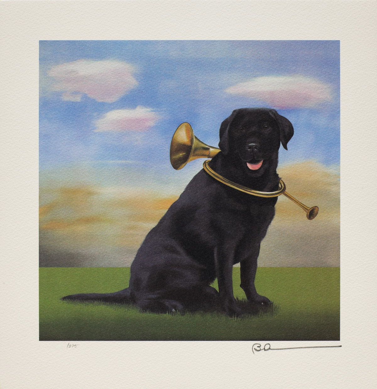 Horn Dog, 2011 by Robert Deyber — hand-signed lithograph