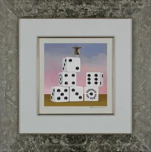 Robert Deyber - On Top of His Game Vegas Framed