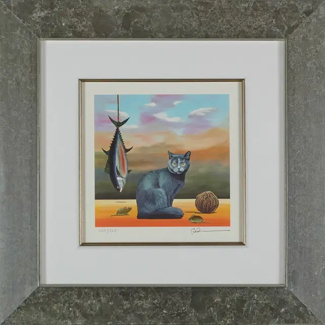 Robert Deyber - It's a Cat's Life Framed