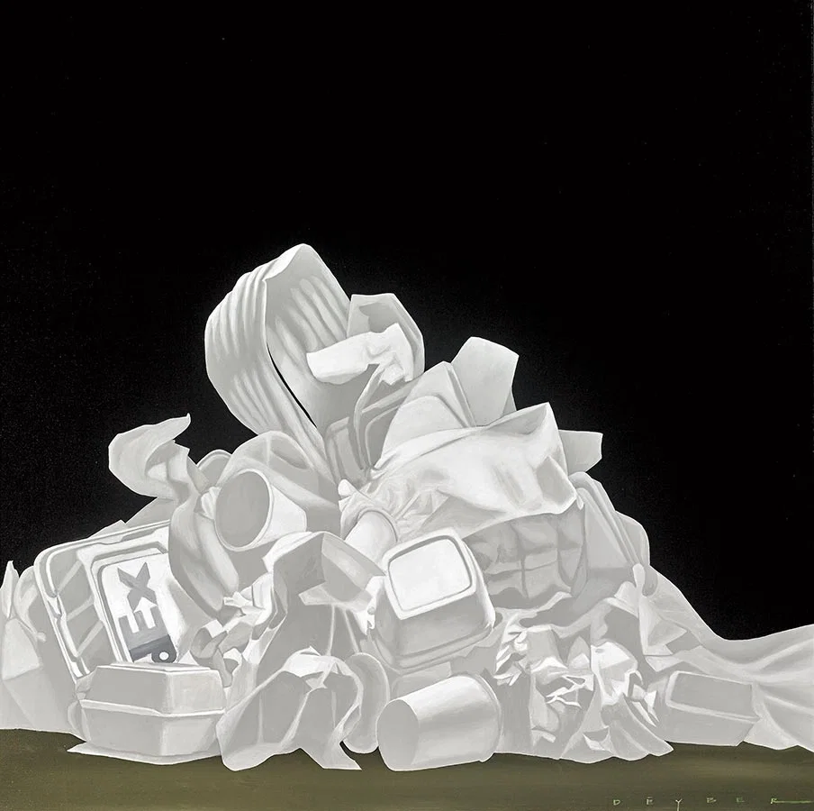 White Trash by Robert Deyber — hand-crafted stone lithograph