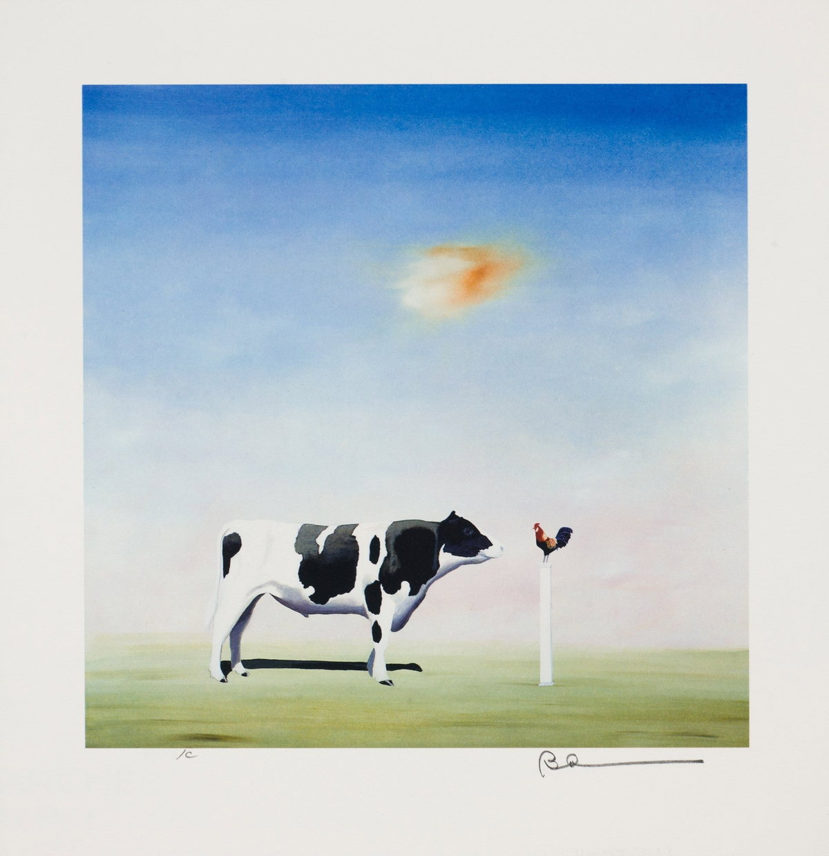 Another Cock and Bull Story, 2007 by Robert Deyber — hand-signed lithograph