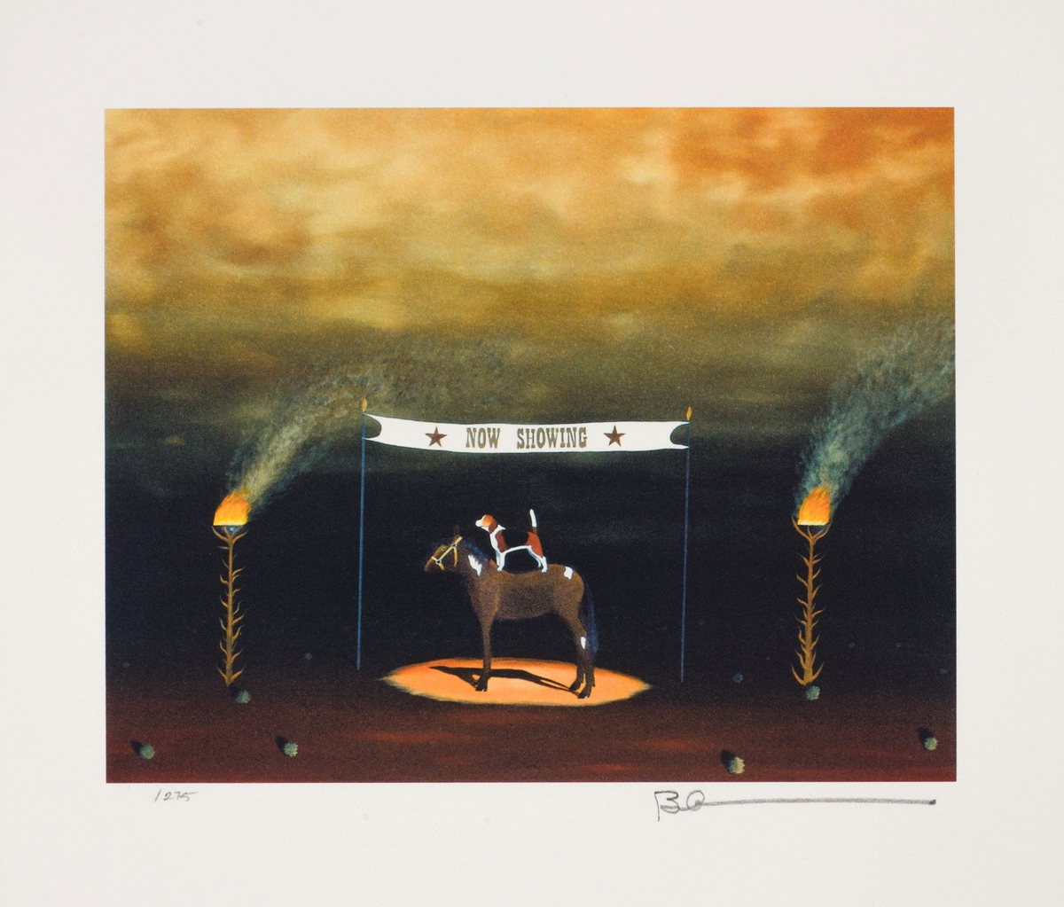 The Dog and Pony Show, 2007 by Robert Deyber — hand-signed lithograph