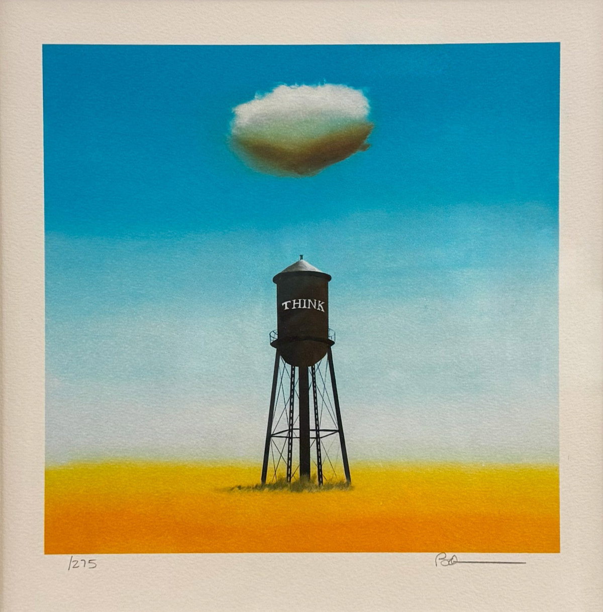 The Think Tank, 2007 by Robert Deyber — hand-signed lithograph