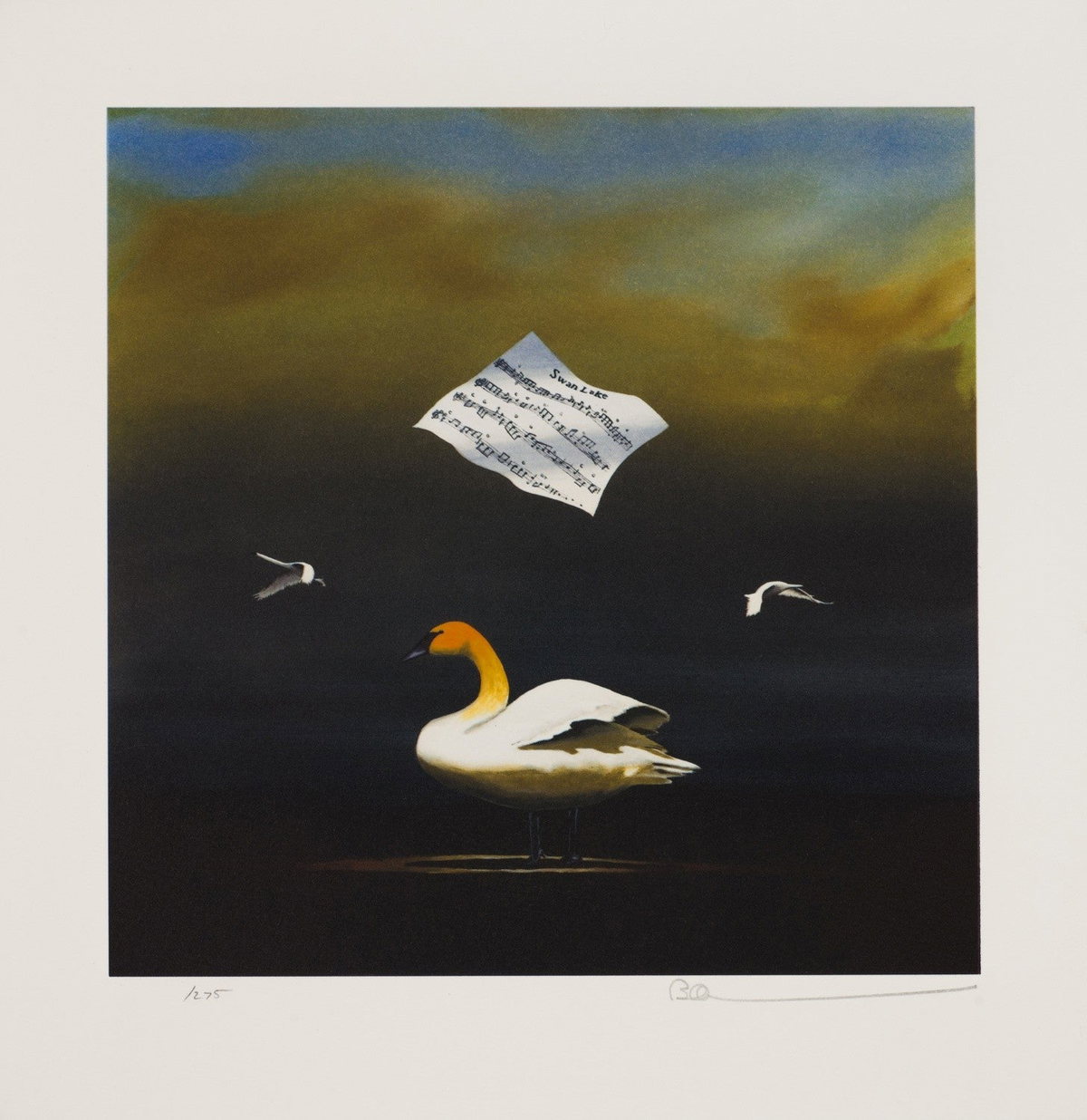 The Swan Song, 2007 by Robert Deyber — hand-signed lithograph
