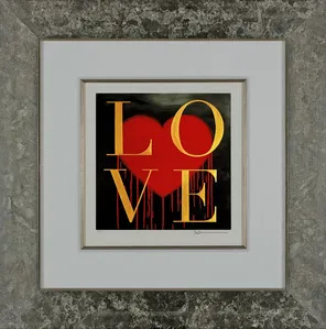 Robert Deyber - LOVE Framed