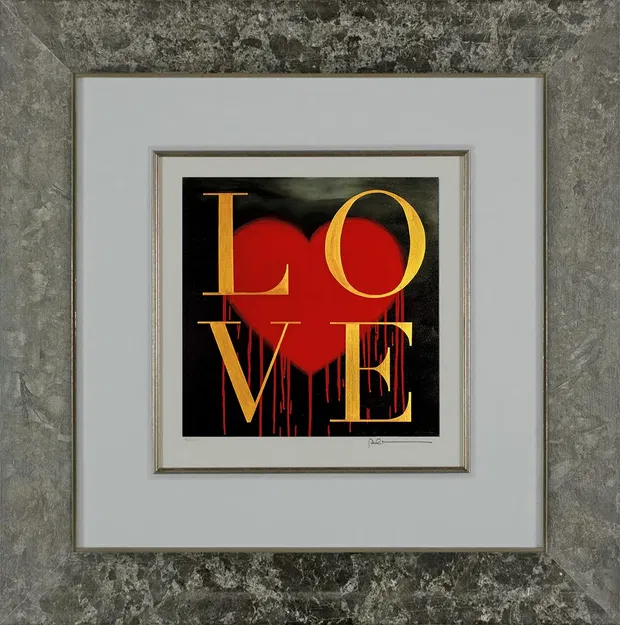 Robert Deyber - LOVE Framed