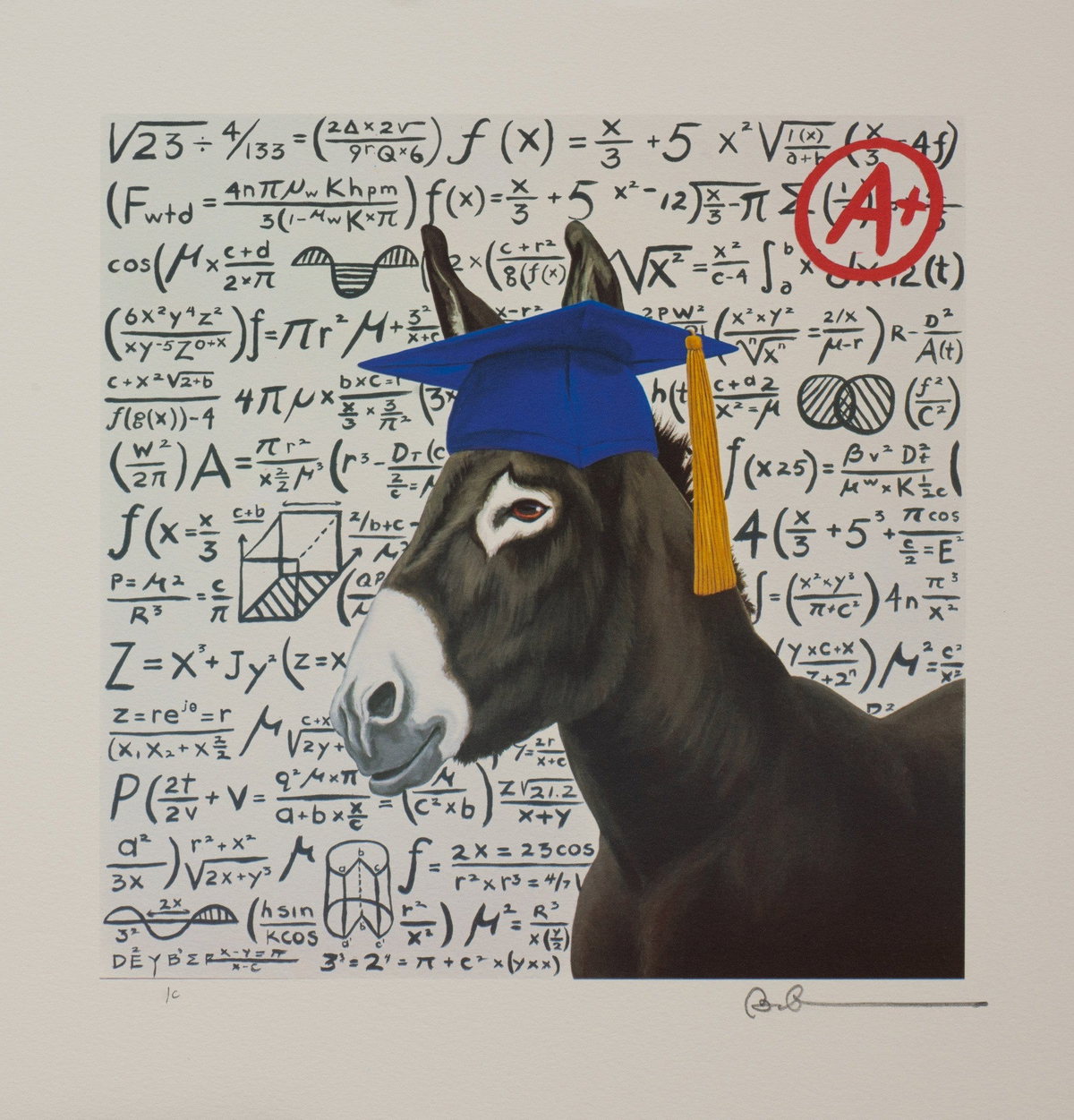 Smart Ass II, 2018 by Robert Deyber — hand-signed lithograph