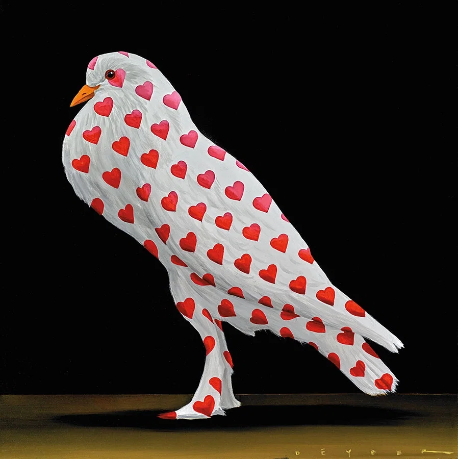 Love Bird by Robert Deyber — hand-crafted stone lithograph