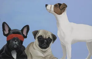 Robert Deyber - See No Evil, Hear No Evil, Speak No Evil XV Dogs