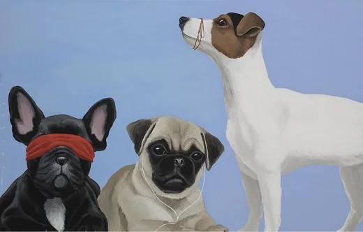 See No Evil, Hear No Evil, Speak No Evil XV Dogs by Robert Deyber