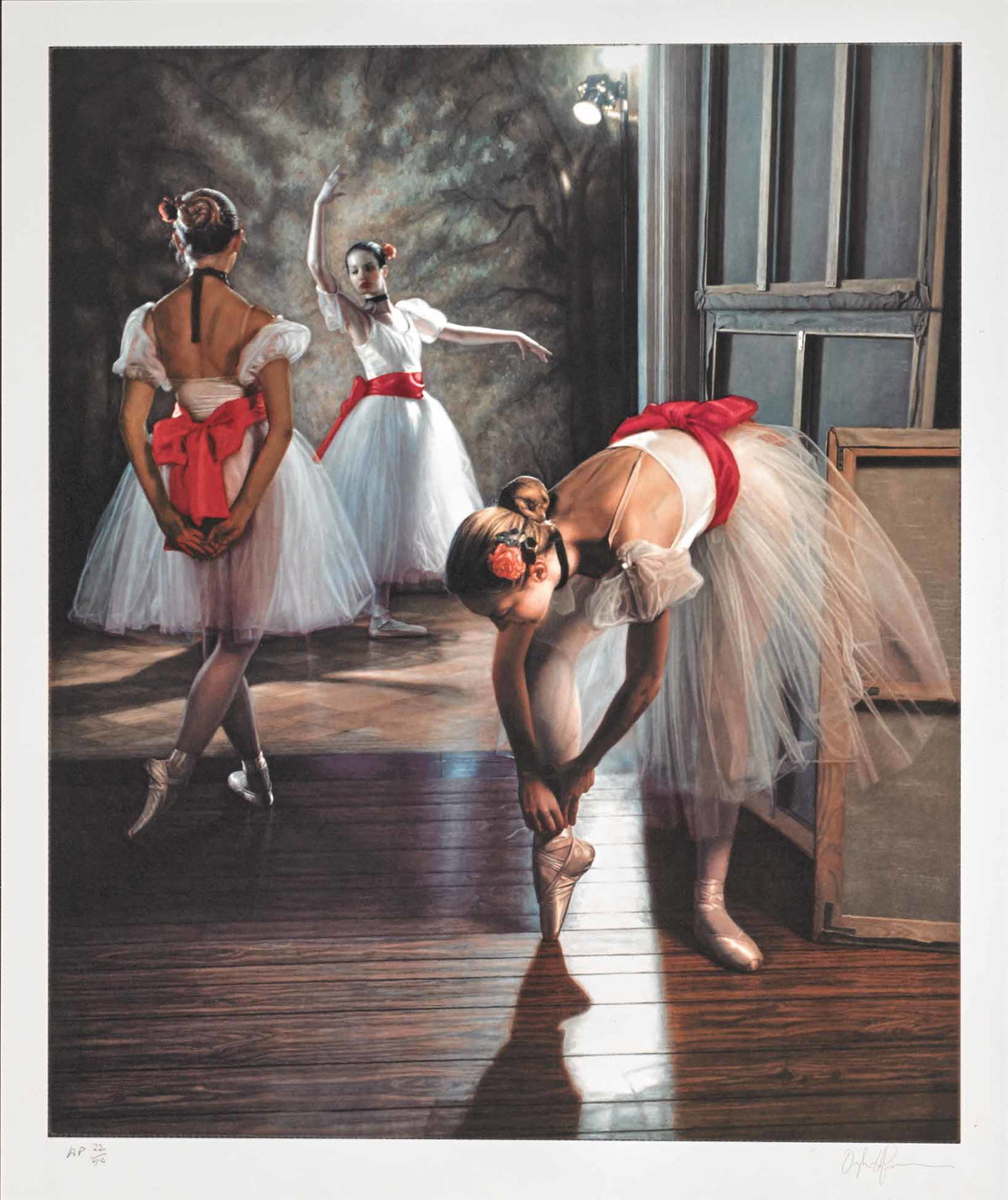 Red Sash, 2000 by Douglas Hofmann — hand-signed lithograph