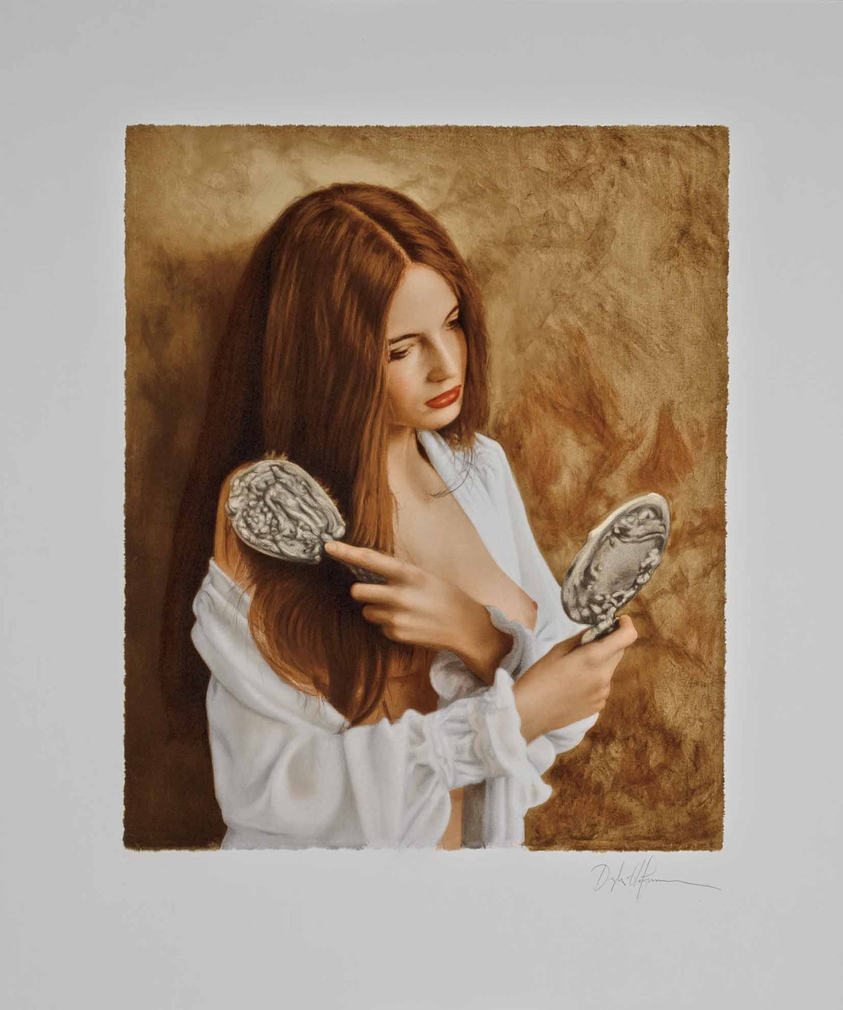 The Mirror, 2000 by Douglas Hofmann — hand-signed lithograph