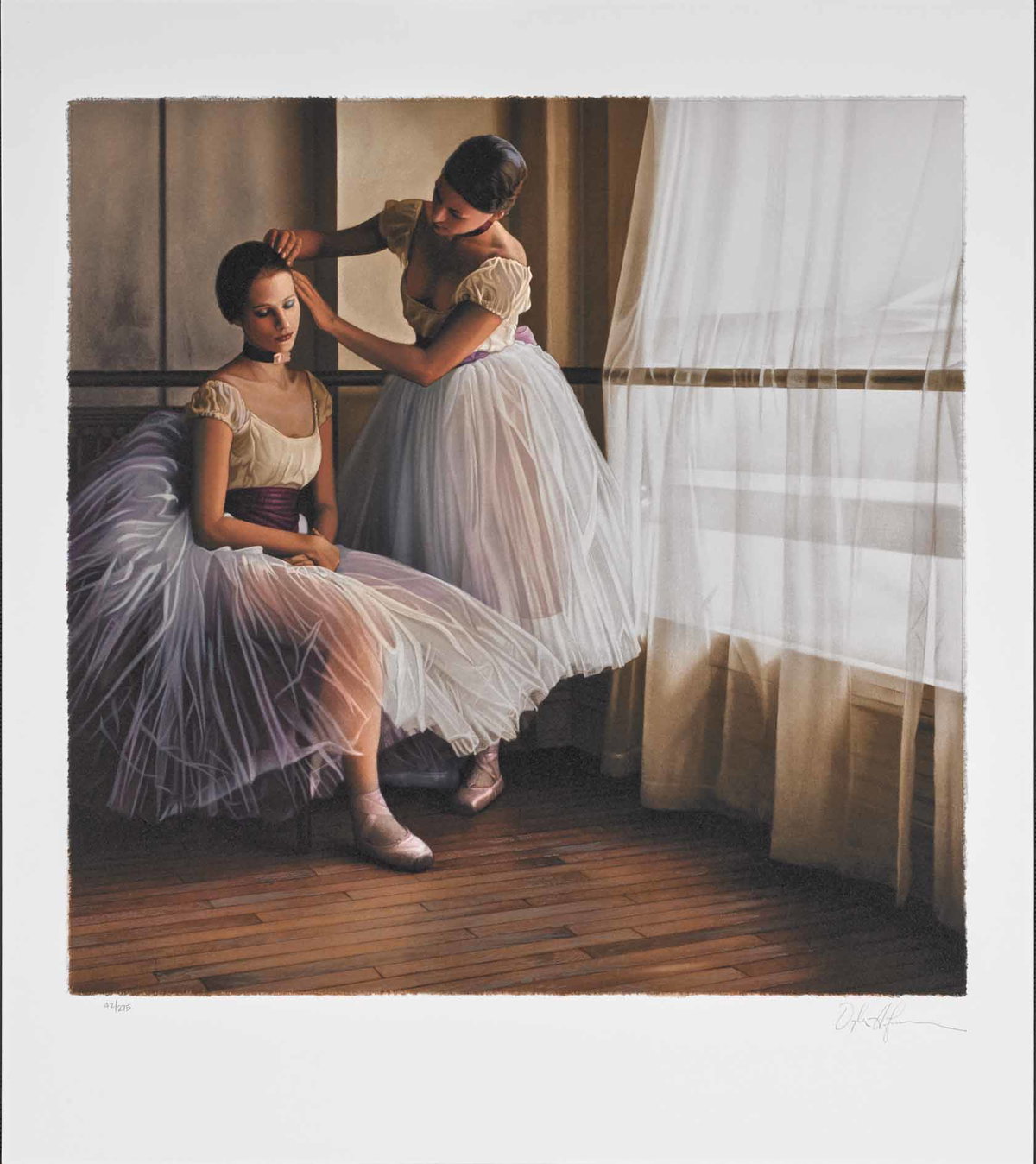 Before the Ballet (Final Touch), 2013 by Douglas Hofmann — hand-signed lithograph on paper