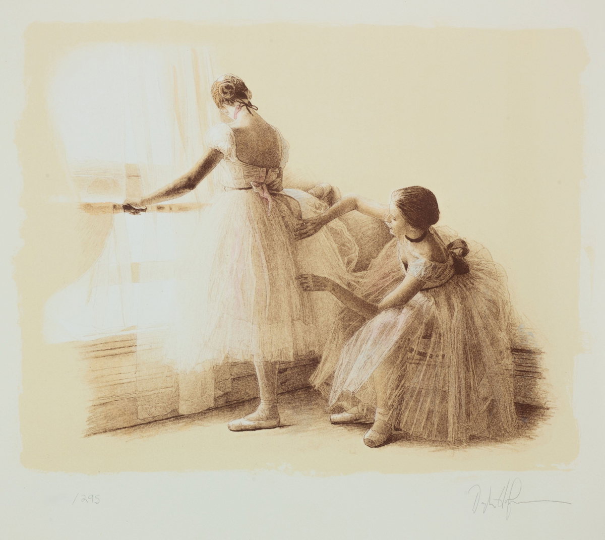Untitled I (Dance Portfolio), 1998 by Douglas Hofmann — hand-signed lithograph on paper