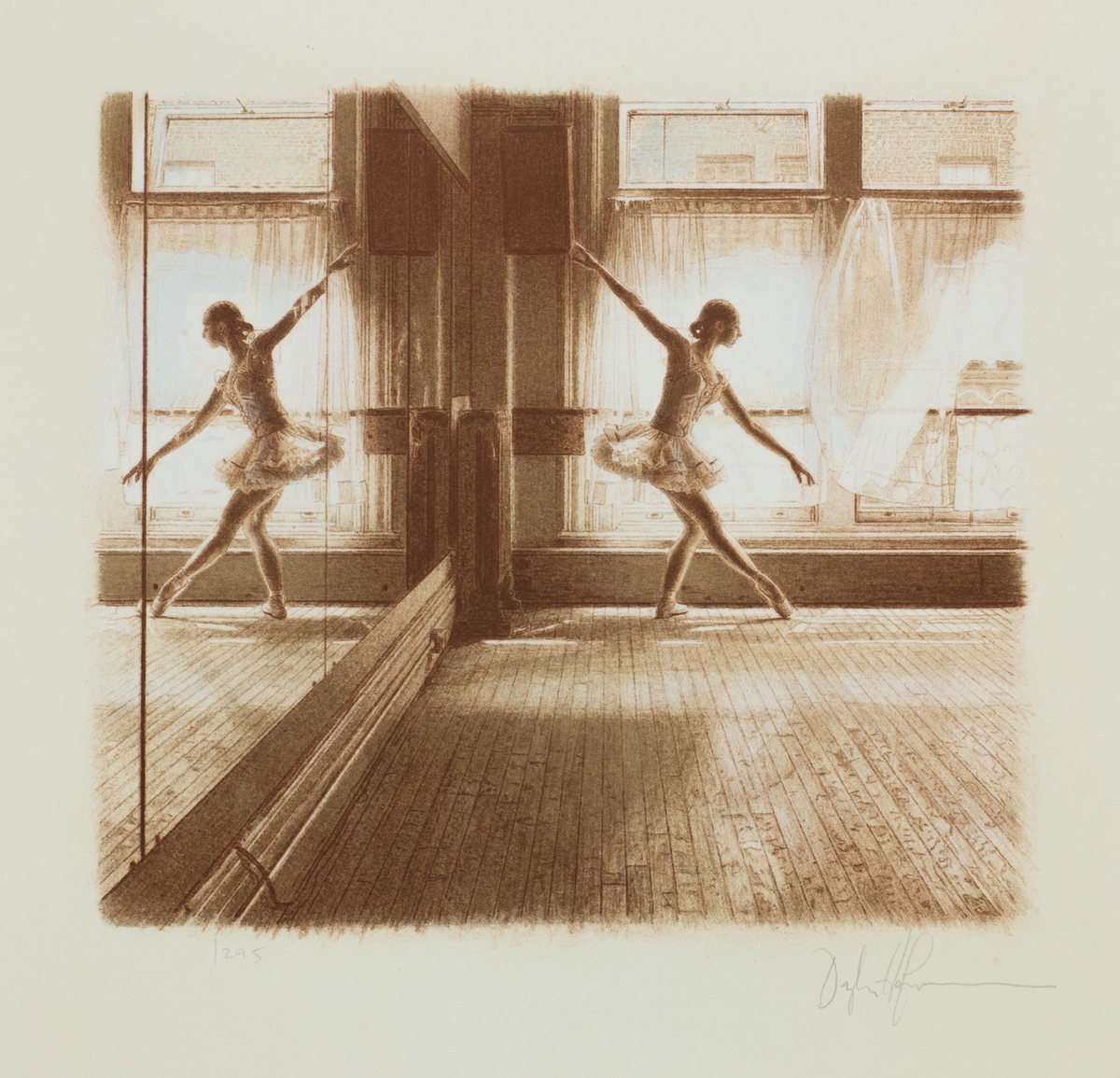 Untitled IV (Dance Portfolio), 1998 by Douglas Hofmann — hand-signed lithograph on paper