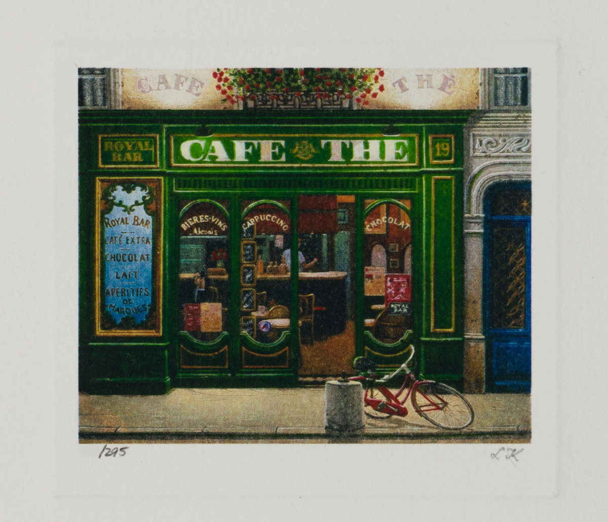 Café Thé , 2006 by Liudmila Kondakova — hand-signed lithograph