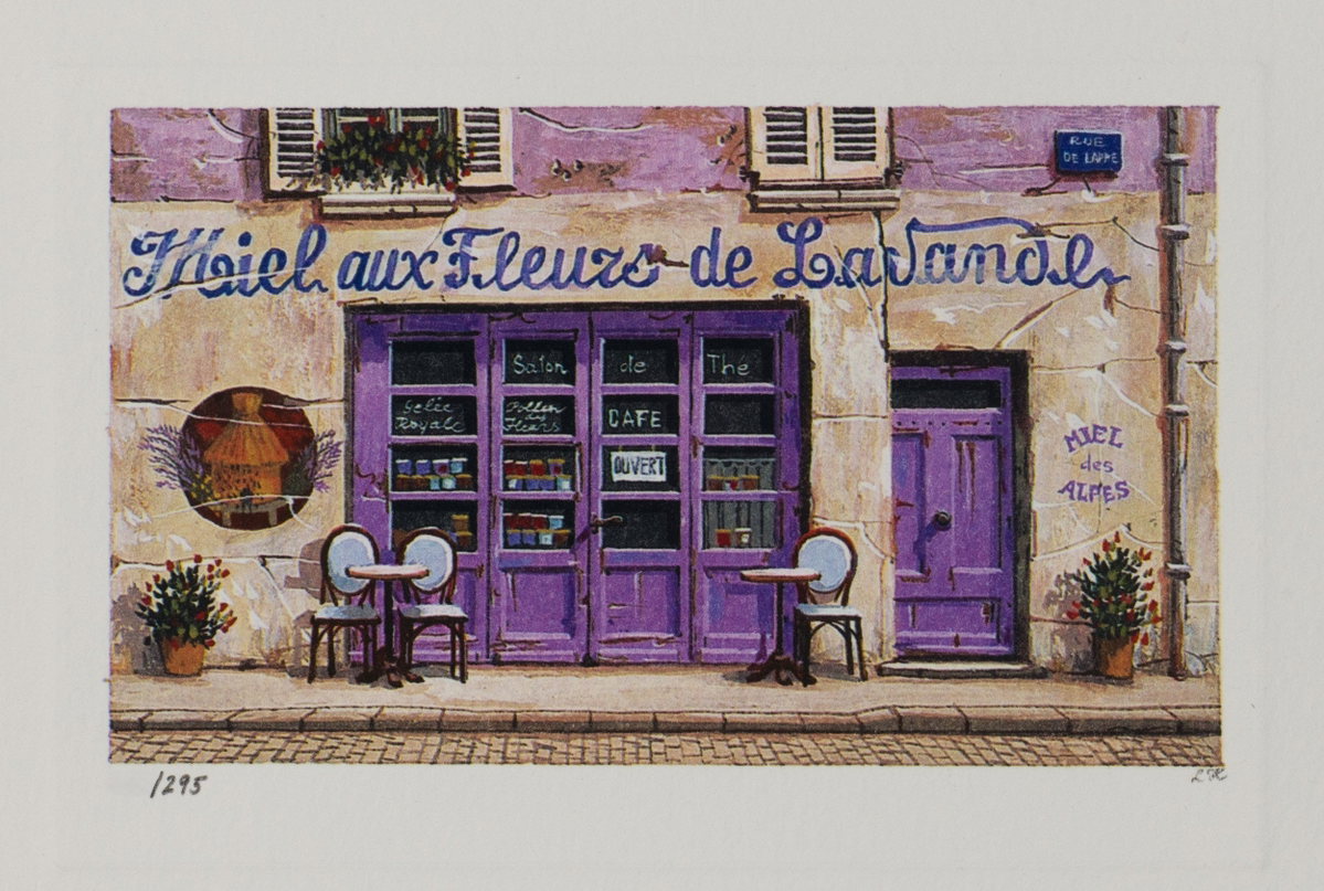 Fleurs de Lavande, 2006 by Liudmila Kondakova — hand-signed lithograph