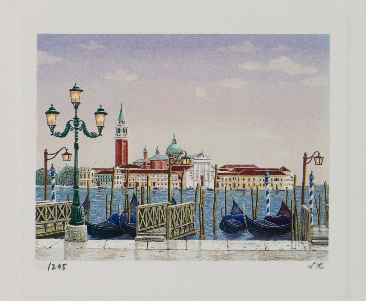Venetian Dawn, 2006 by Liudmila Kondakova — hand-signed lithograph on paper