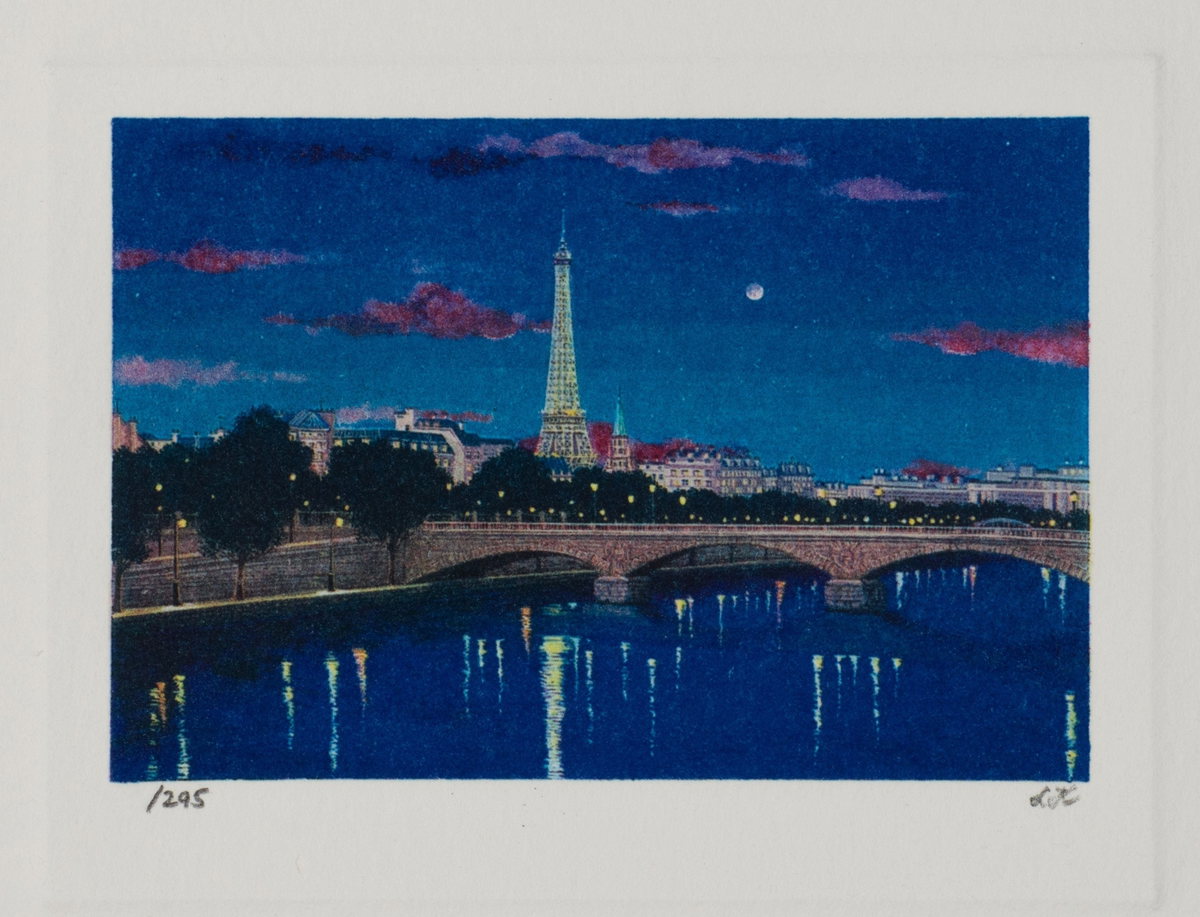 The Seine, 2006 by Liudmila Kondakova — hand-signed lithograph on paper