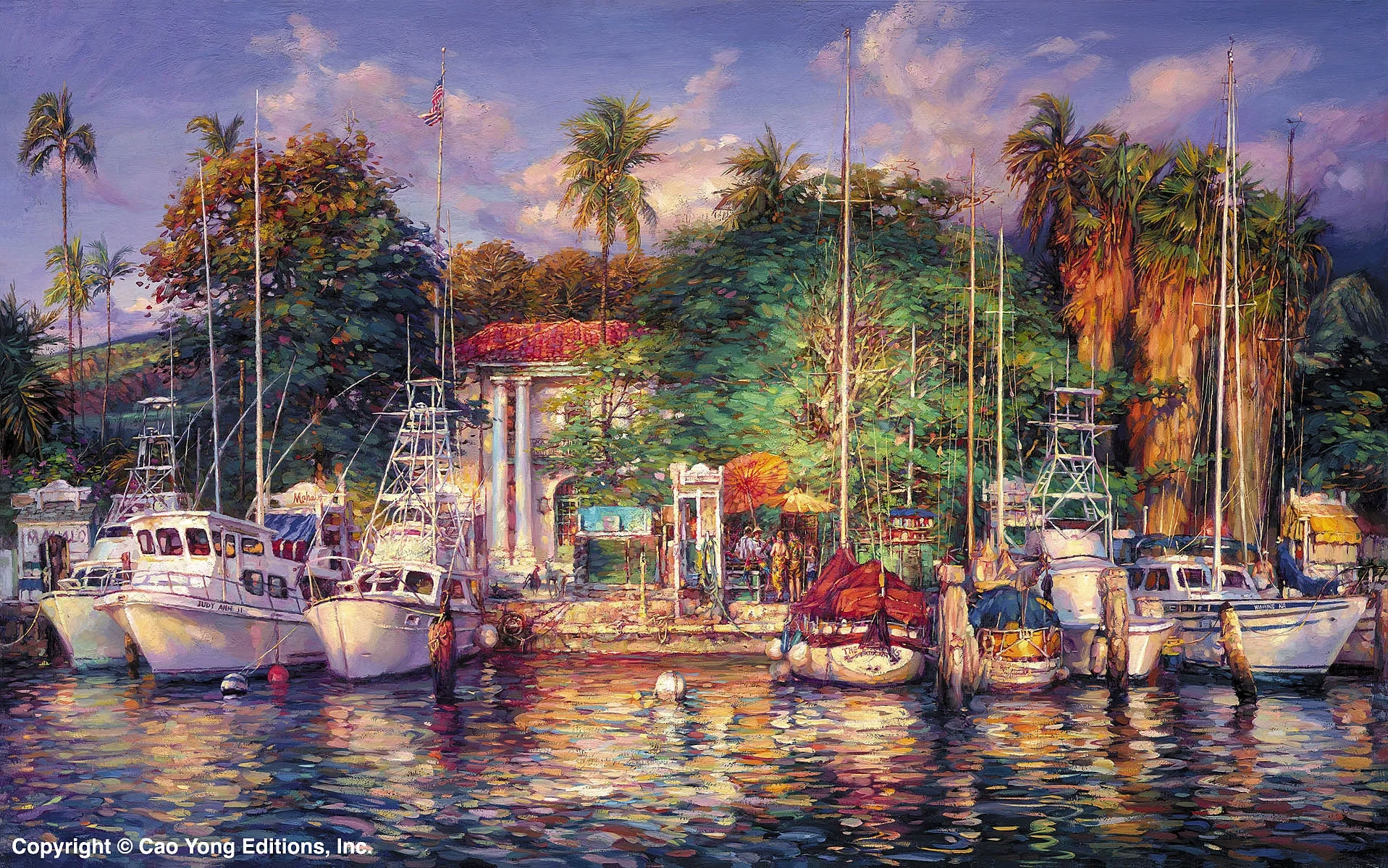 Lahaina Afternoon by Cao Yong — Giclee On Canvas The Hawaii Series