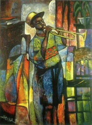 Learning To Play Artist Signed Printers Proof by William Tolliver