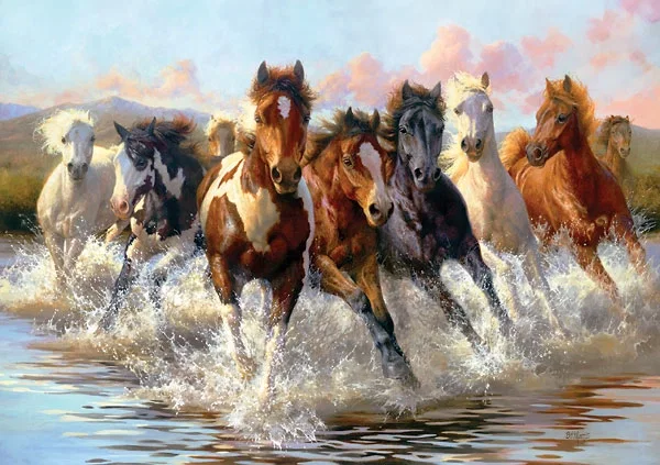 Morning Run by Bonnie Marris — Master Works Edition On Canvas