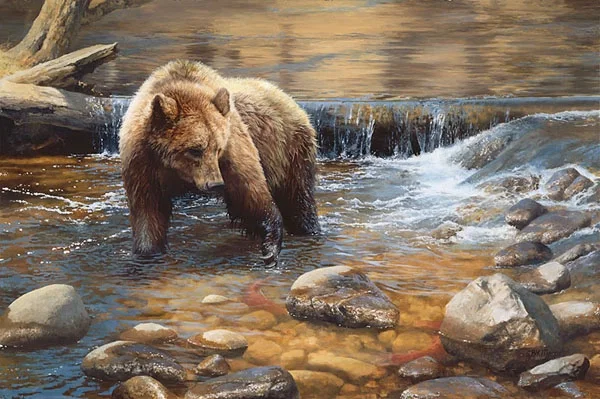 Fish Tales Artist Proof by Bonnie Marris — Canvas