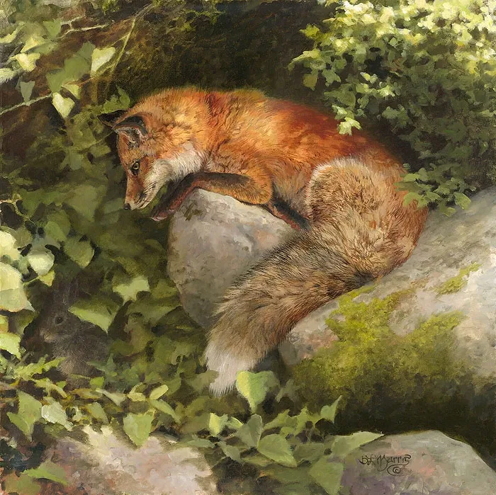 Escape by a Hare by Bonnie Marris — Giclee On Canvas Artist Proof