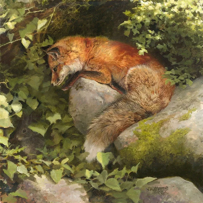 Escape by a Hare by Bonnie Marris — Giclee On Canvas Artist Proof