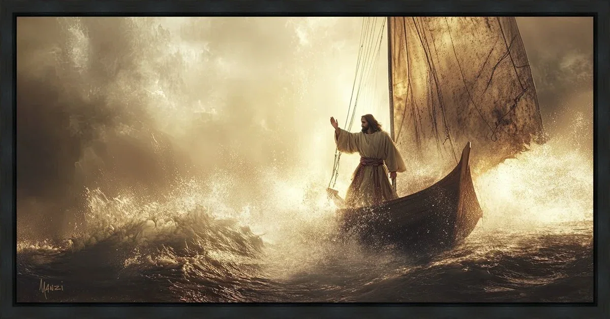 Turbulent Waters Gallery Wrap by Manzi — Giclee On Canvas