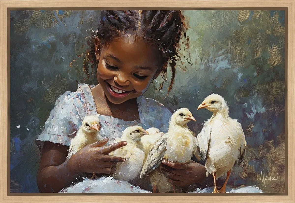 Abundance and Happiness Gallery Wrap by Manzi — Giclee On Canvas