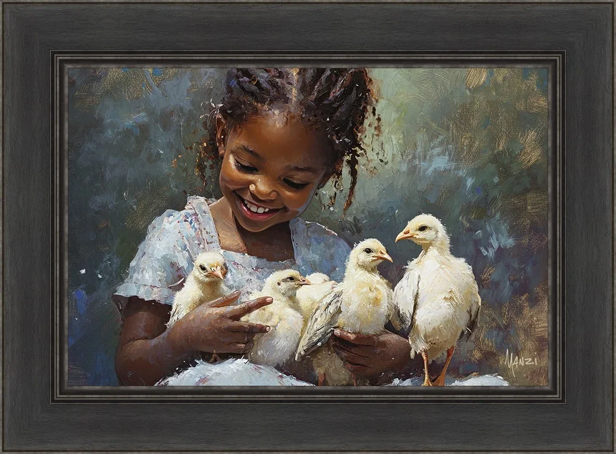 Abundance and Happiness by Manzi — Giclee On Canvas