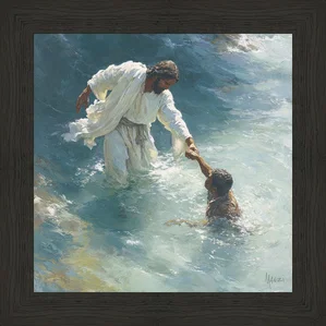 Manzi - Even When You Doubt Black Wood Float Frame