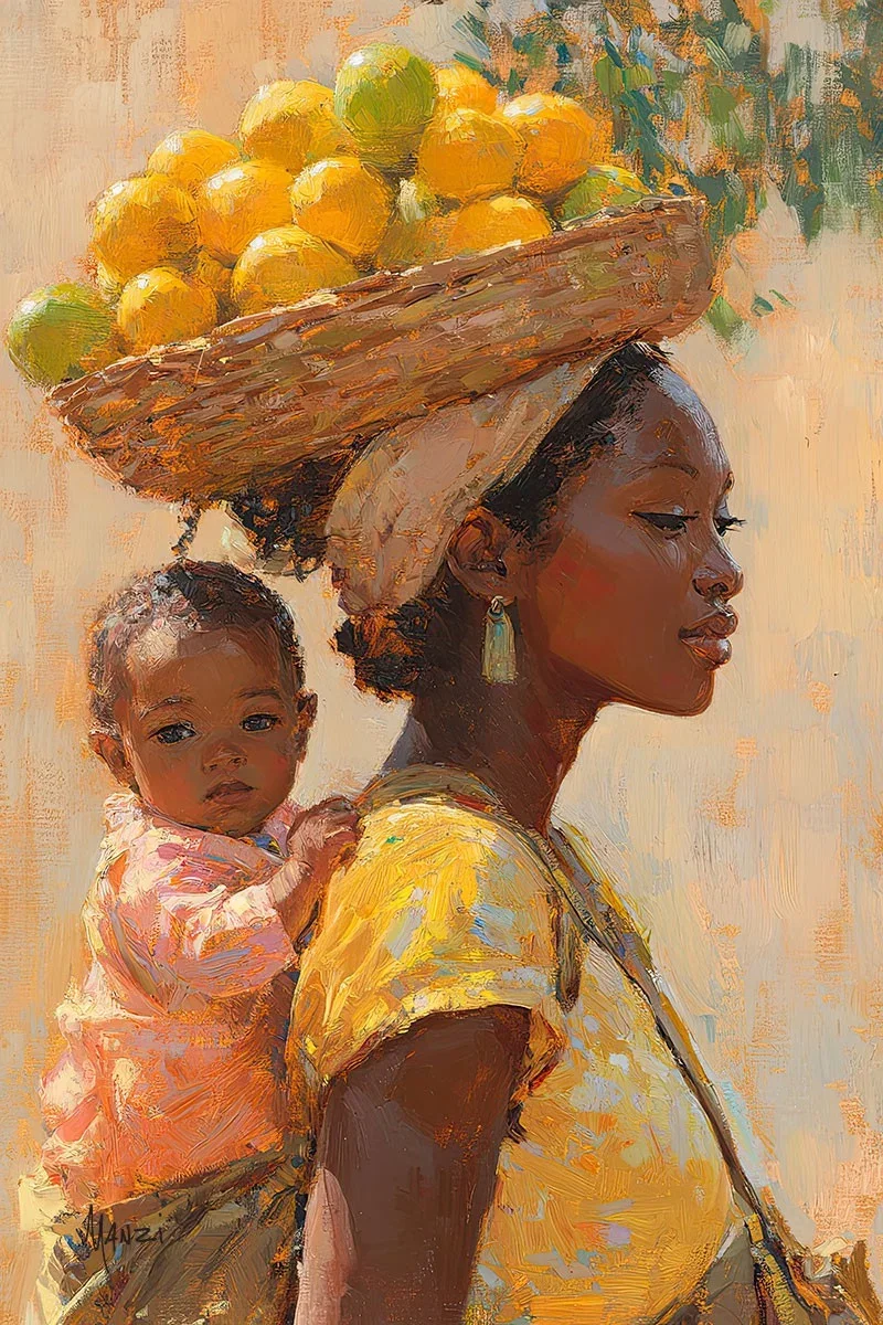 Umubyeyi Gallery Wrap by Manzi — Giclee On Canvas