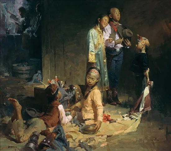Everybody Loves a Cowboy by Mian Situ — Canvas