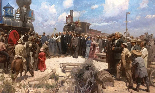 Golden Spike Ceremony by Mian Situ — Master Works Edition On Canvas