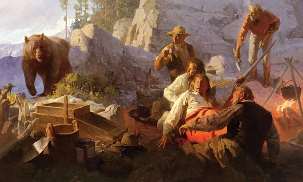 The Intruder Angels Camp California 1849 by Mian Situ — Canvas