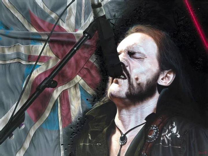 Hey Babe Don't Act So Scared - Lemmy Kilmister by Stickman — -Giclee On Canvas Artist Proof Hand Embellished