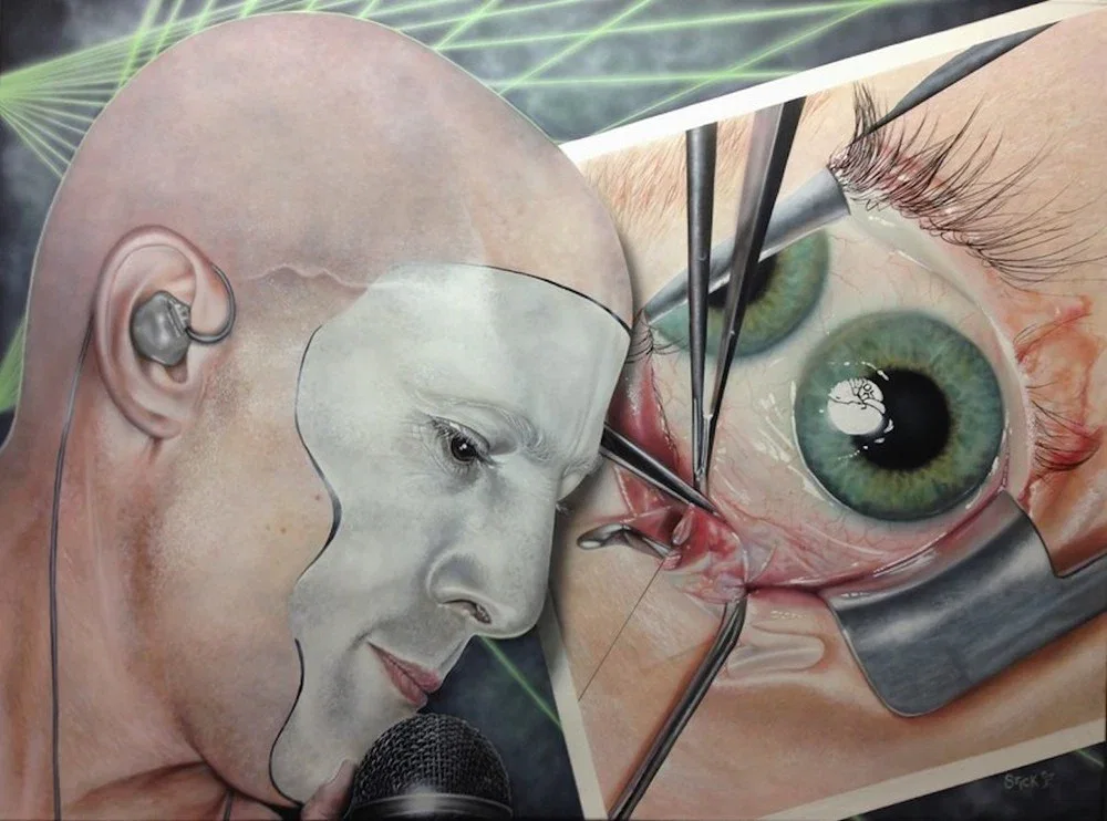 Blind Me With Your Light Now - Maynard James Keenan (Tool) by Stickman — Giclee On Canvas