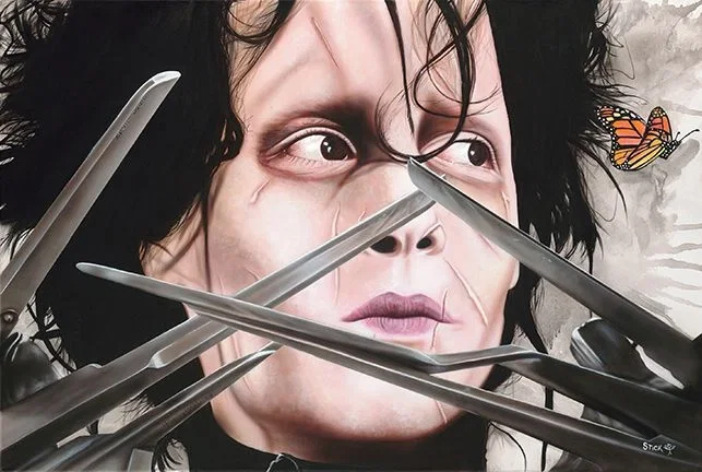 I Am Not Complete - Edward Scissorhands by Stickman — -Giclee On Canvas Artist Proof Hand Embellished
