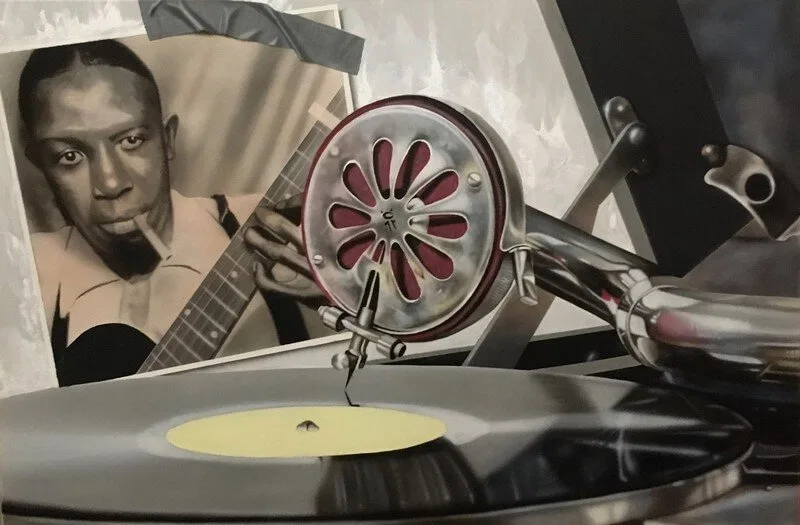 Standin’ at the Crossroads - Robert Johnson by Stickman — Giclee On Canvas