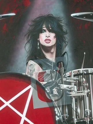A Day Pay On The Wild Side - Tommy Lee by Stickman — -Giclee On Canvas Artist Proof Hand Embellished