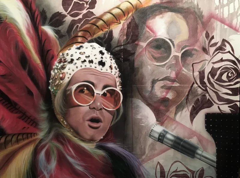 We Had it With Your Discipline - Elton John by Stickman — Giclee On Canvas