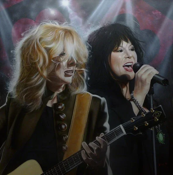 We May Still Have Time, We May Still Get By - Ann And Nancy Wilson - (Heart) by Stickman — Giclee On Canvas